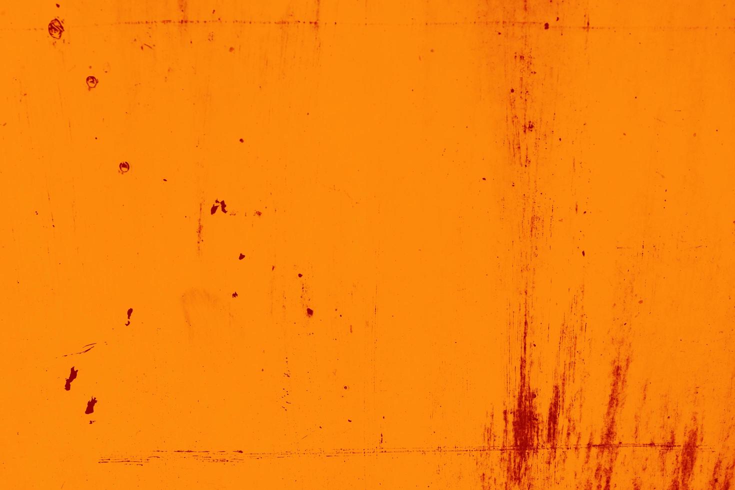 Close up grunge orange metal background and texture photo