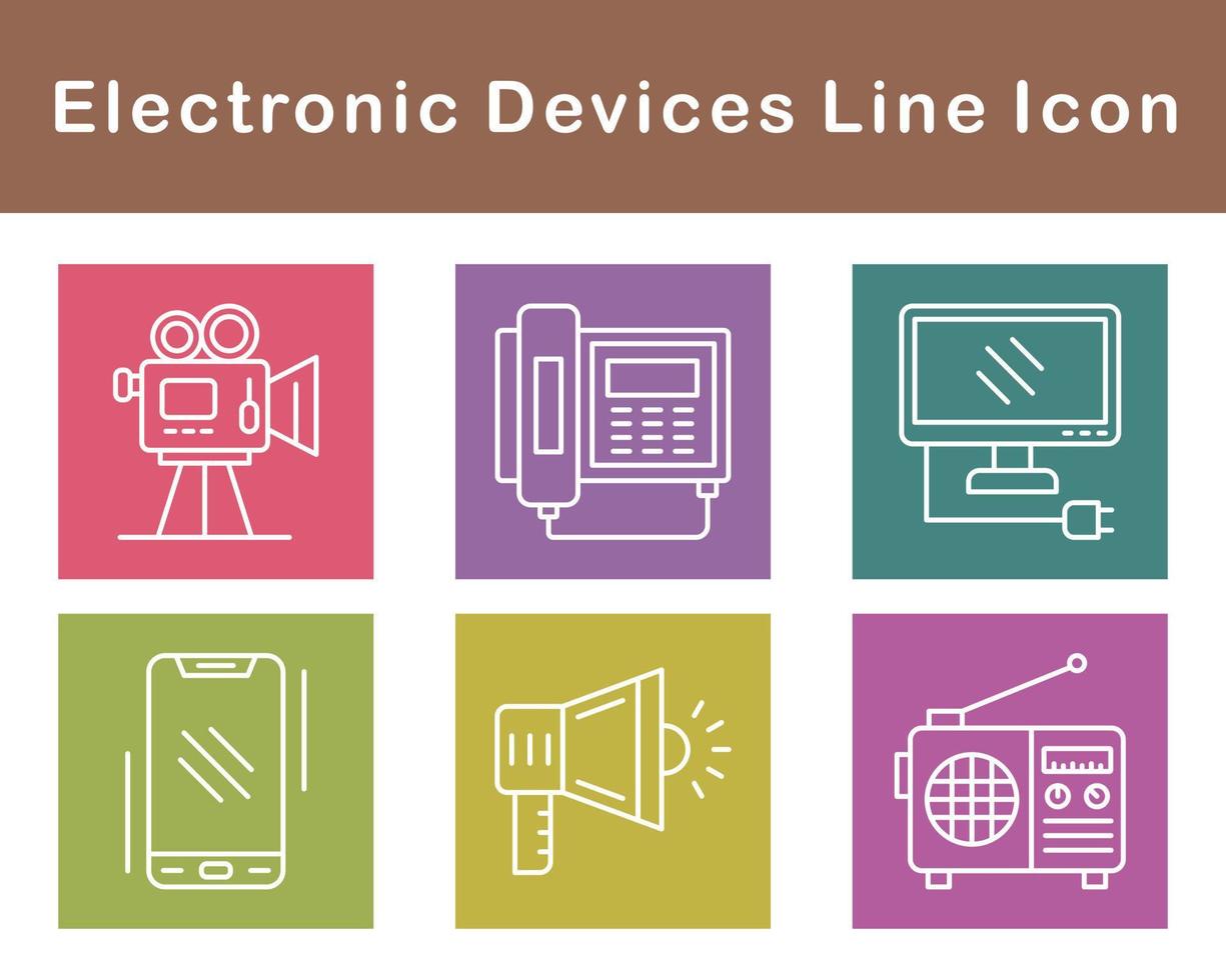 electrónico dispositivos vector icono conjunto