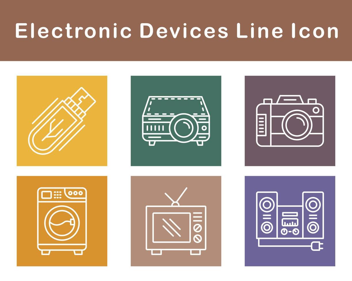 electrónico dispositivos vector icono conjunto