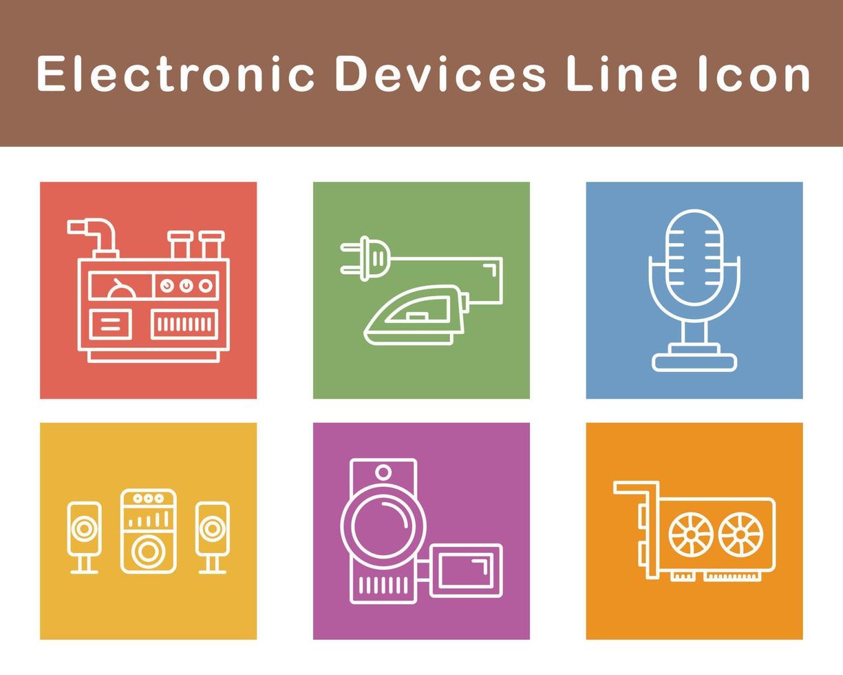 electrónico dispositivos vector icono conjunto