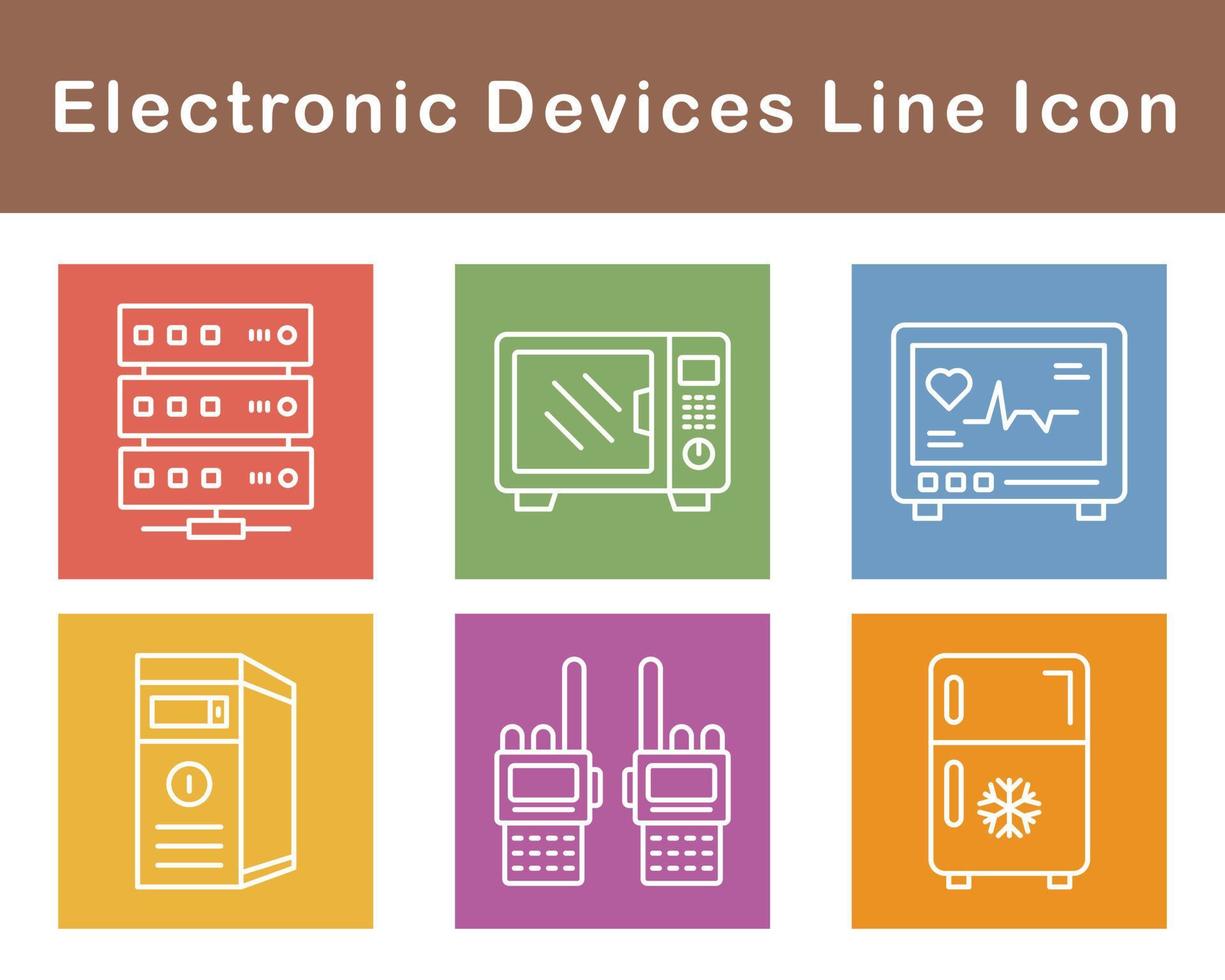 electrónico dispositivos vector icono conjunto