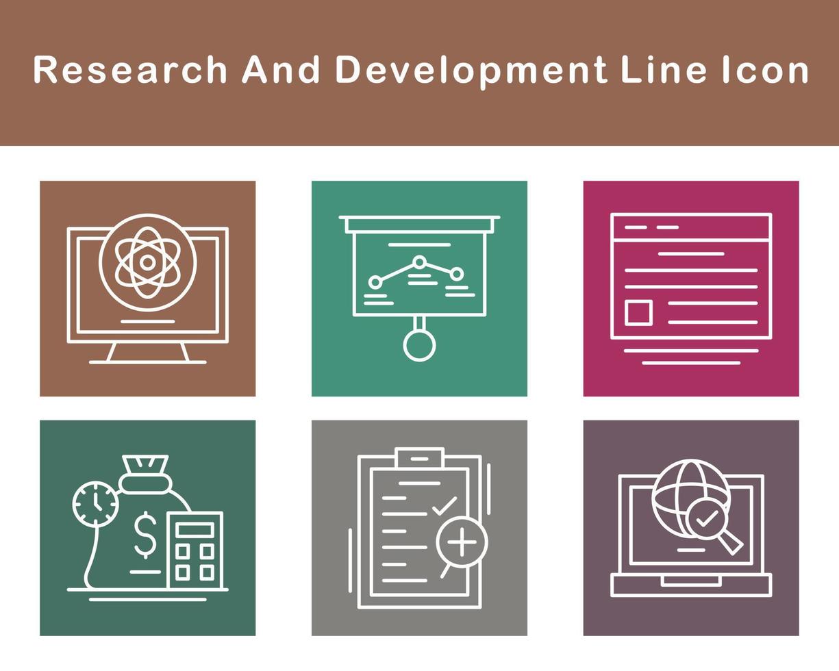 Research And Development Vector Icon Set