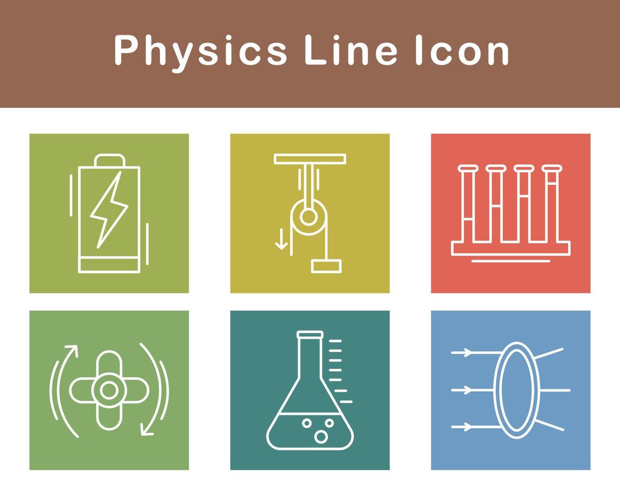 física vector icono conjunto