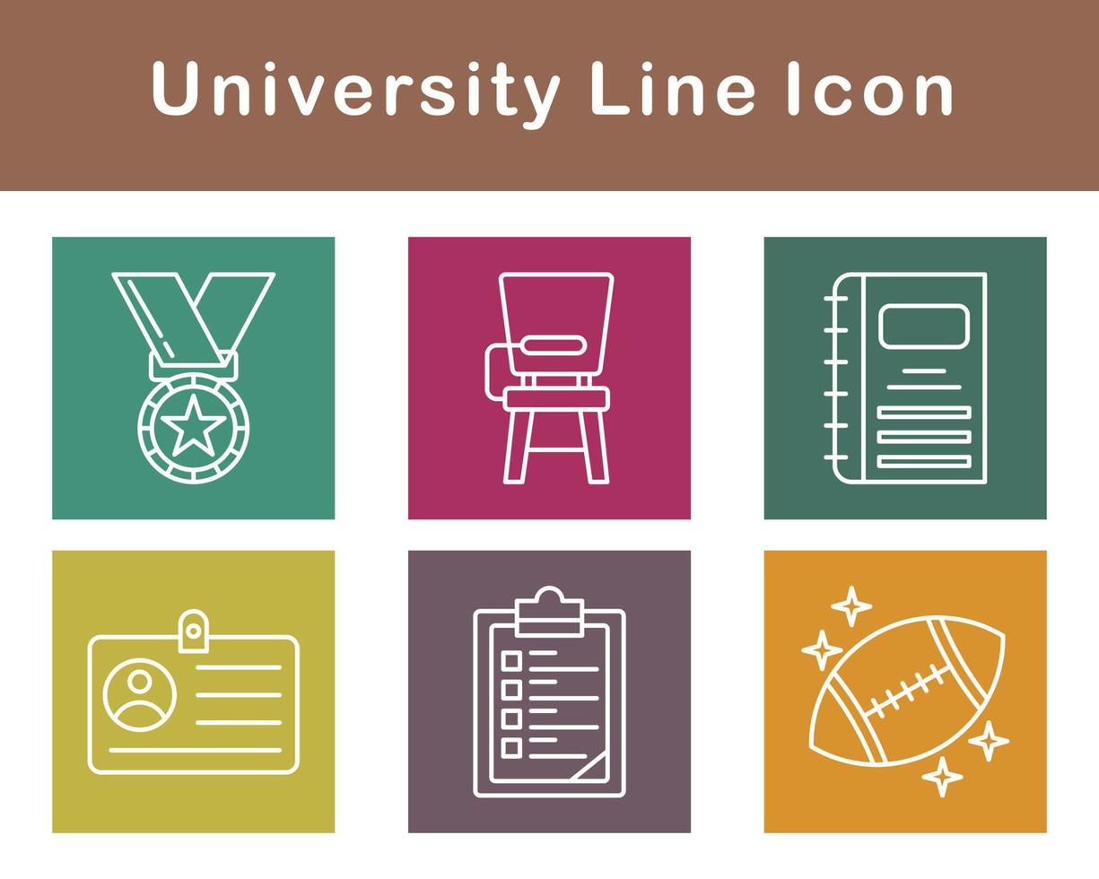 university Vector Icon Set