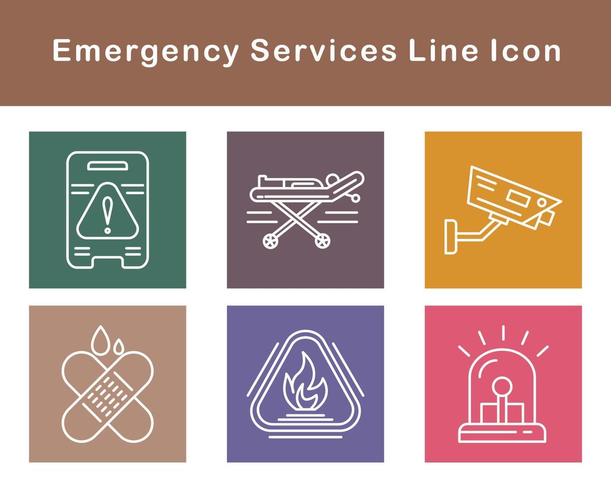 Emergency Services Vector Icon Set