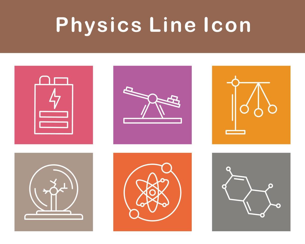 física vector icono conjunto