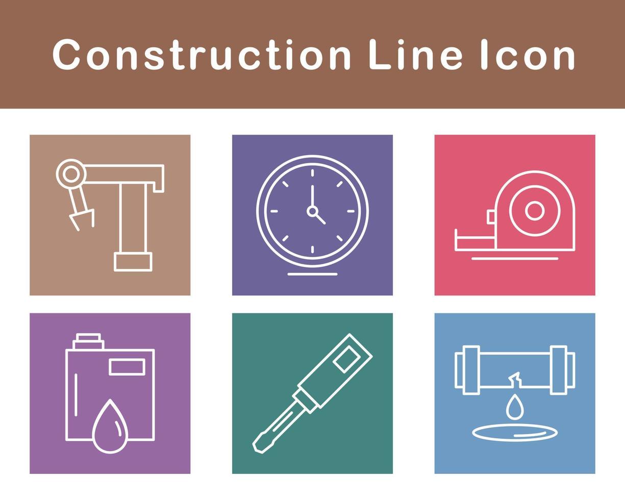 conjunto de iconos de vector de construcción