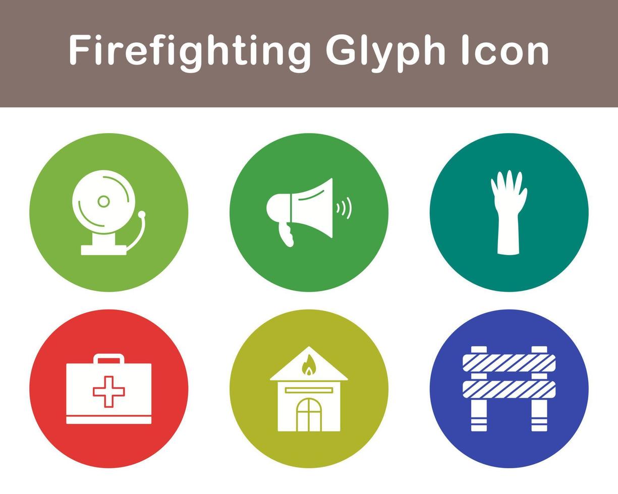 Firefighting Vector Icon Set