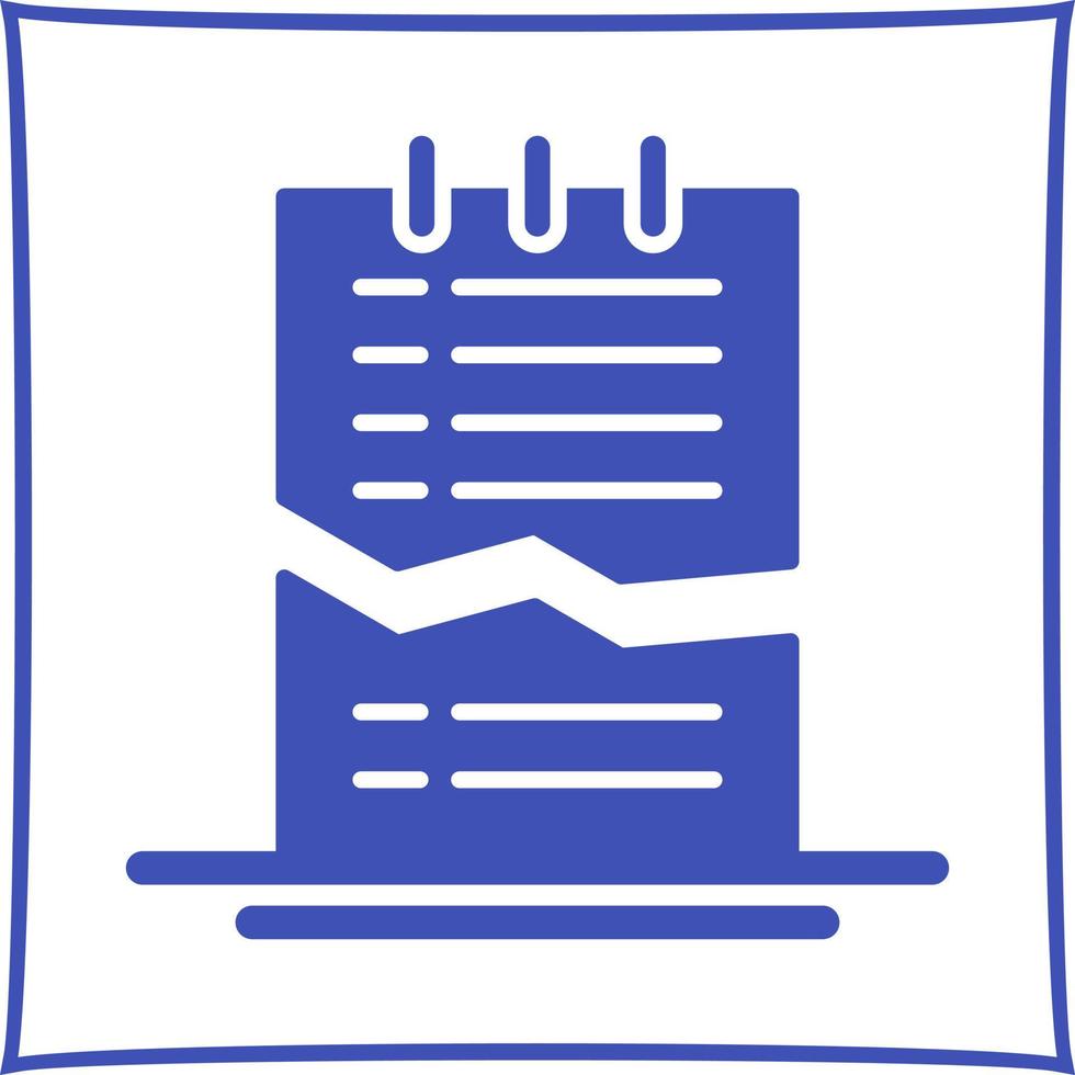 Corrupted List Vector Icon