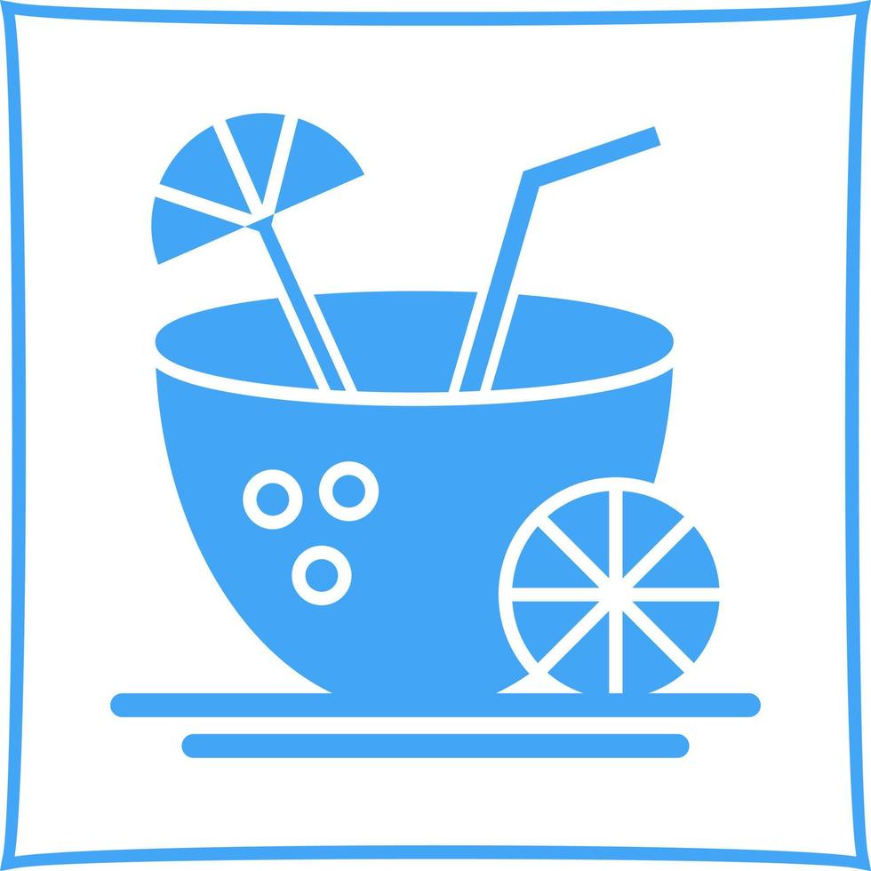 Coconut Drink Vector Icon