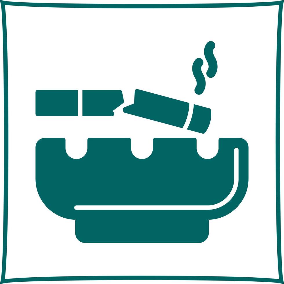 icono de vector de cigarrillo roto