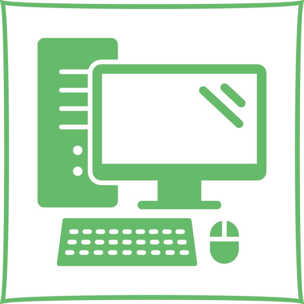 Computer Vector Icon