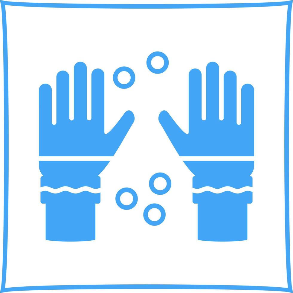 icono de vector de guantes de invierno