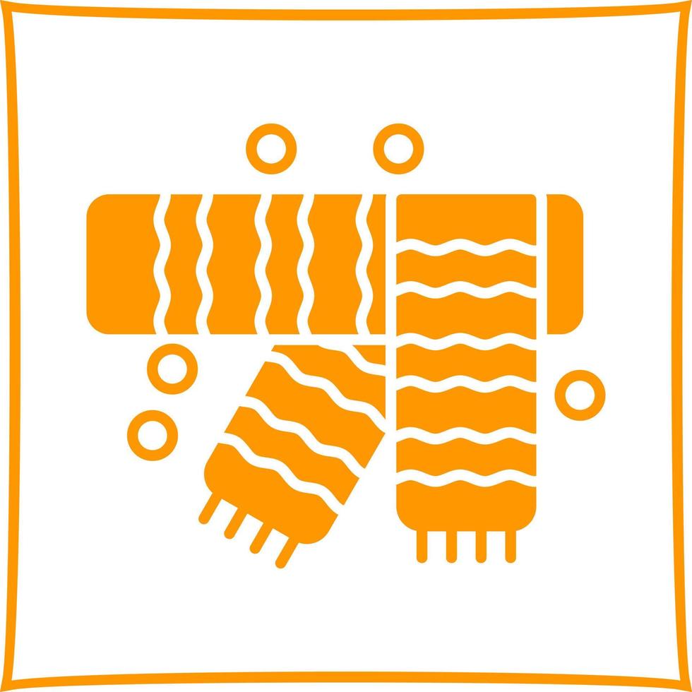 Winter Scarf Vector Icon