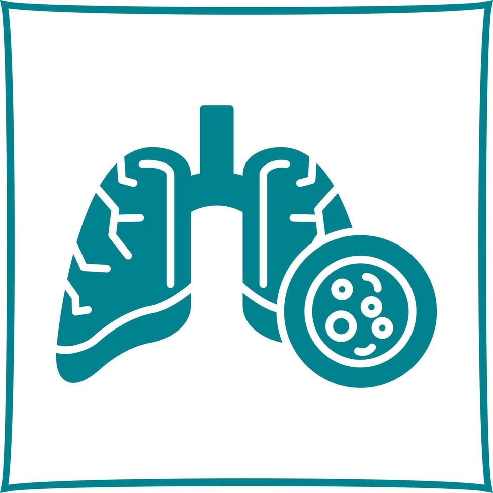 Lung Cancer Vector Icon