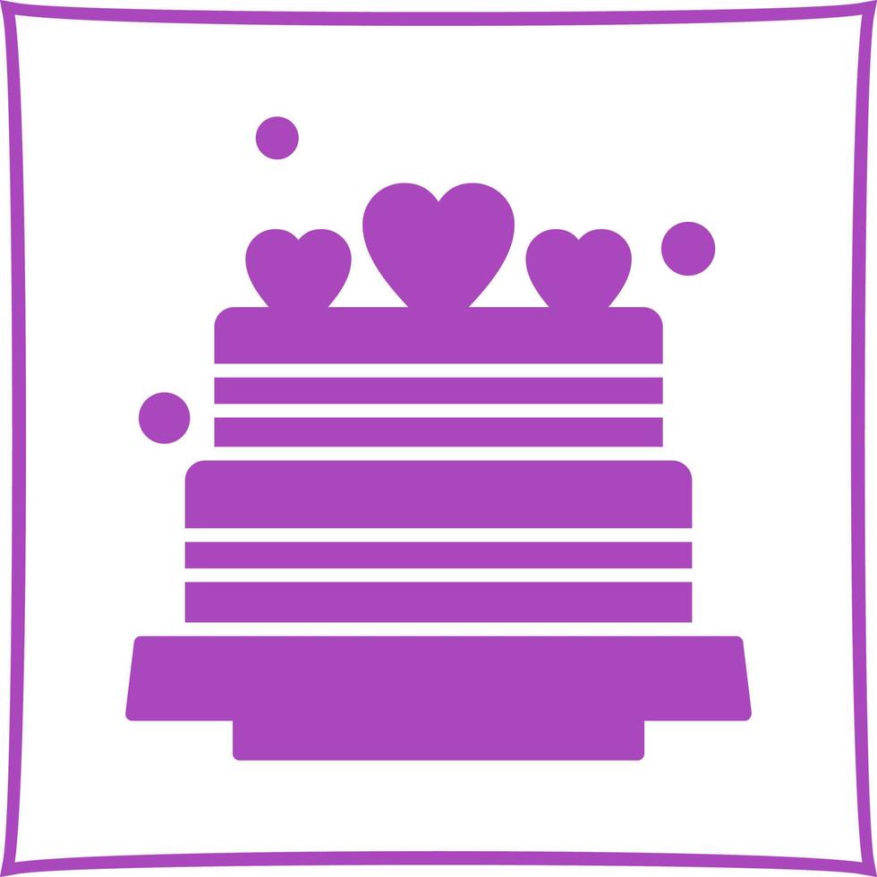 Wedding Cake Vector Icon