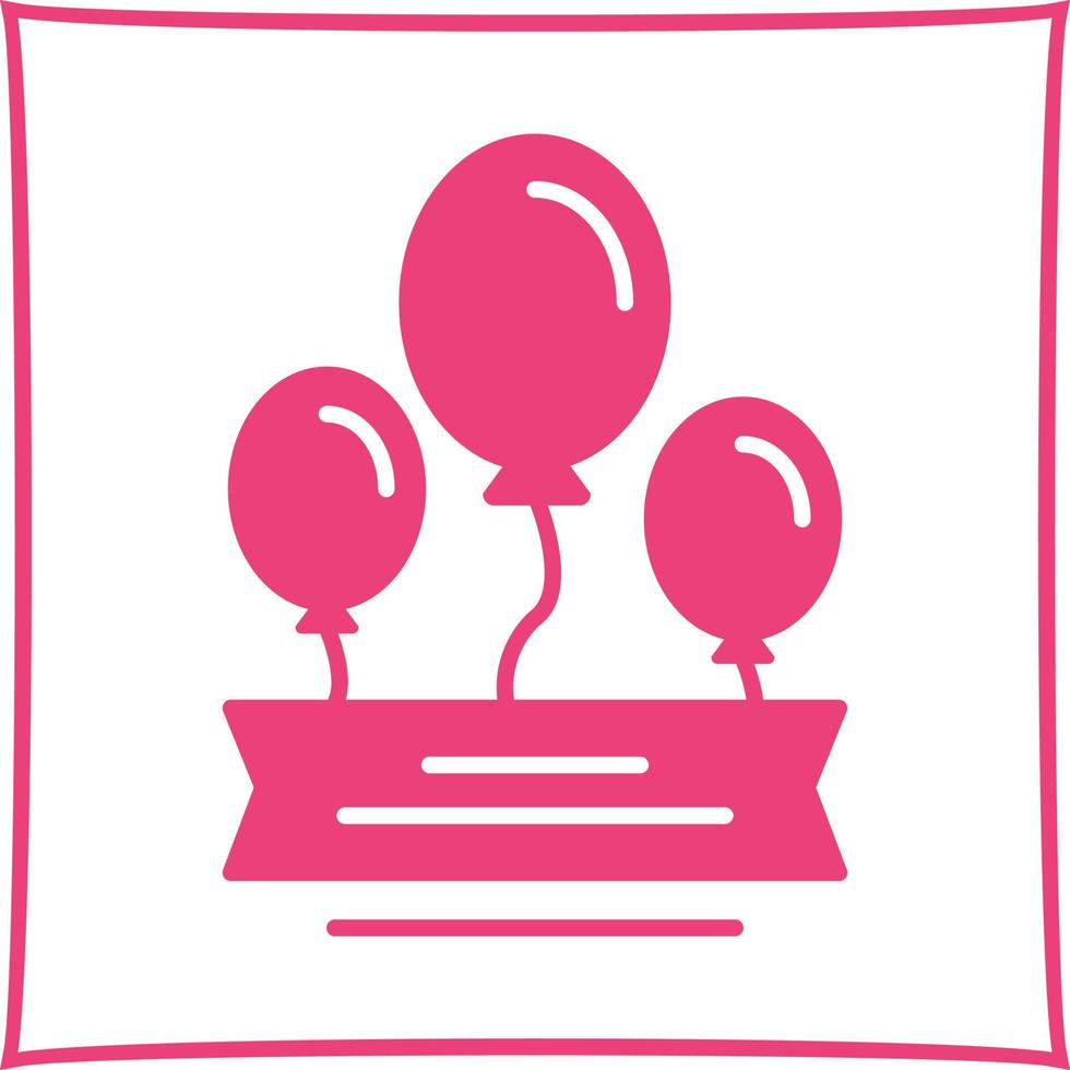 Balloons Vector Icon