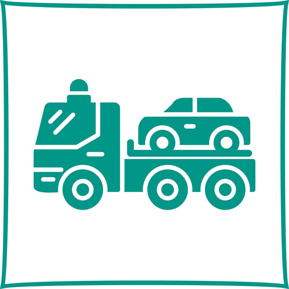 Tow Truck Vector Icon