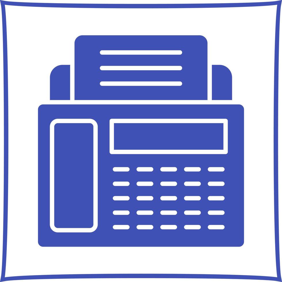 Fax Machine Vector Icon