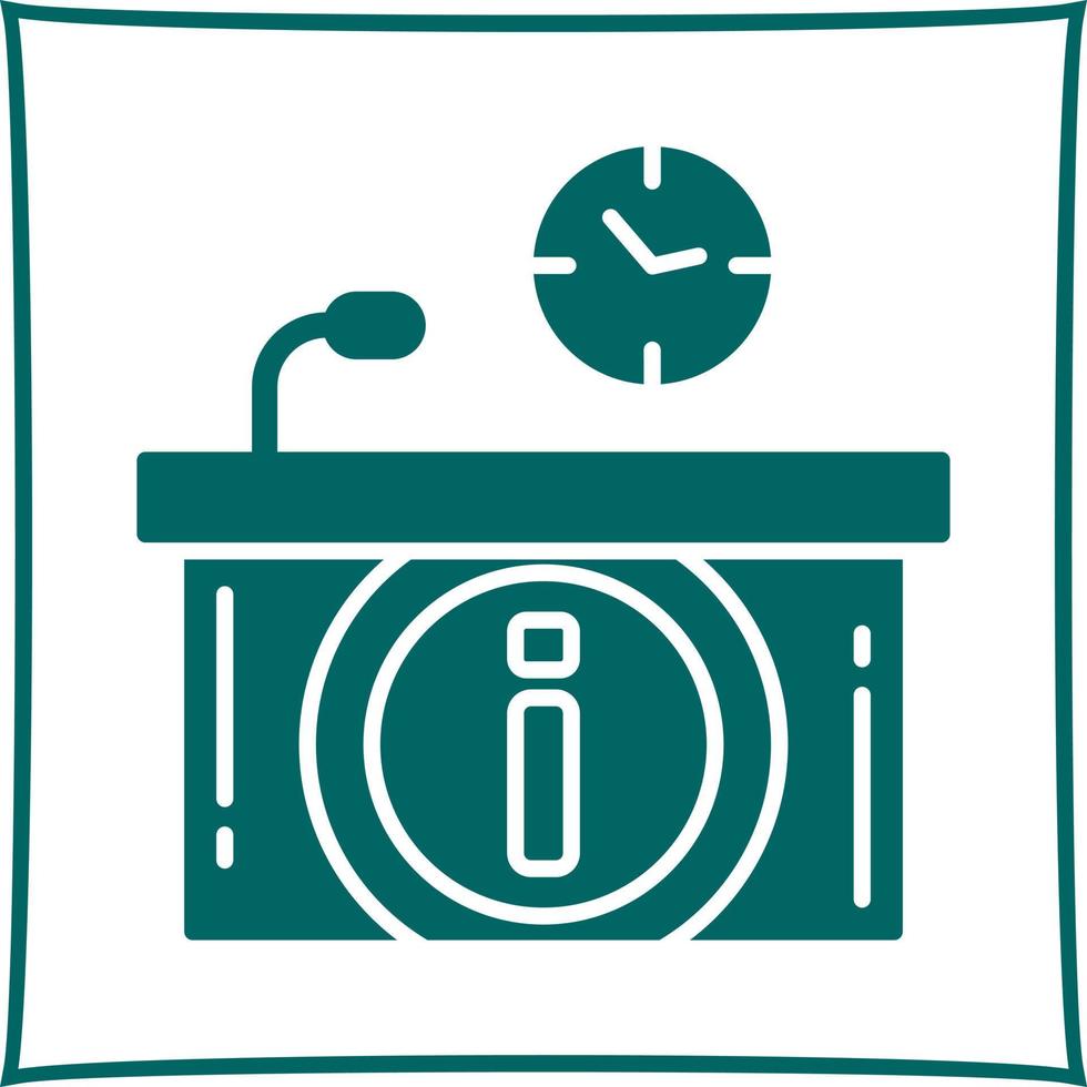 Information Desk Vector Icon