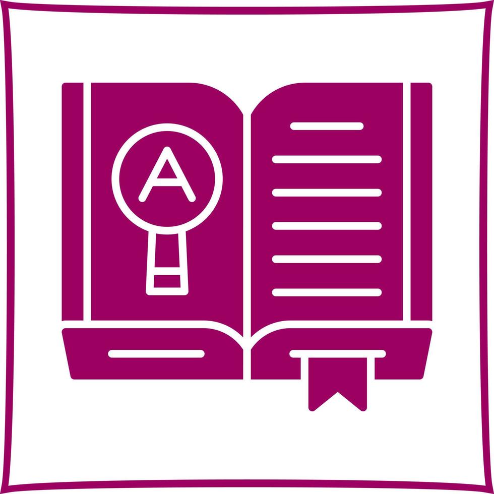 Open Book Vector Icon