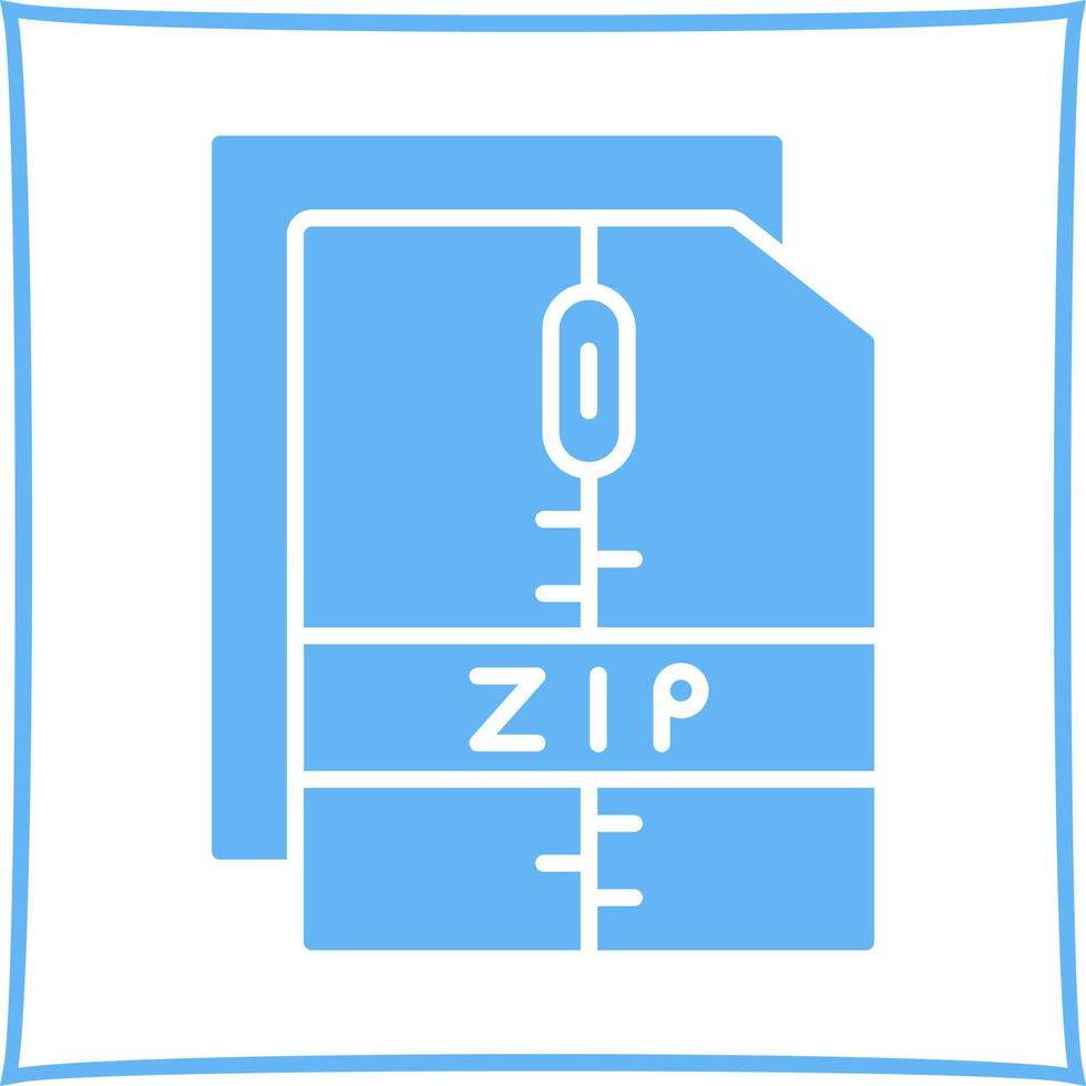 icono de vector de archivo zip