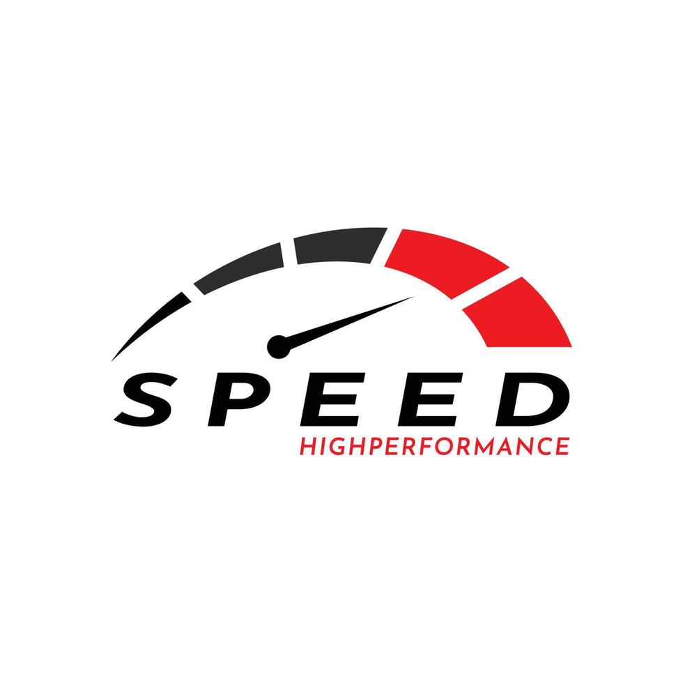 Ilustración de vector de diseño de logotipo de velocidad