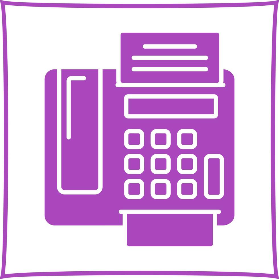 fax Machine Vector Icon