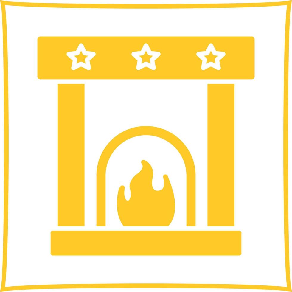 Fireplace Vector Icon