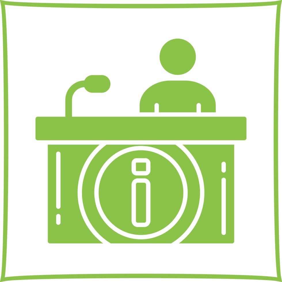 Information Desk Vector Icon