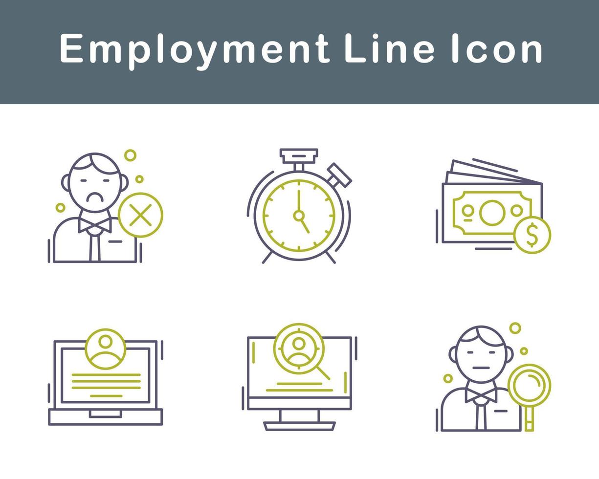 Employment Vector Icon Set