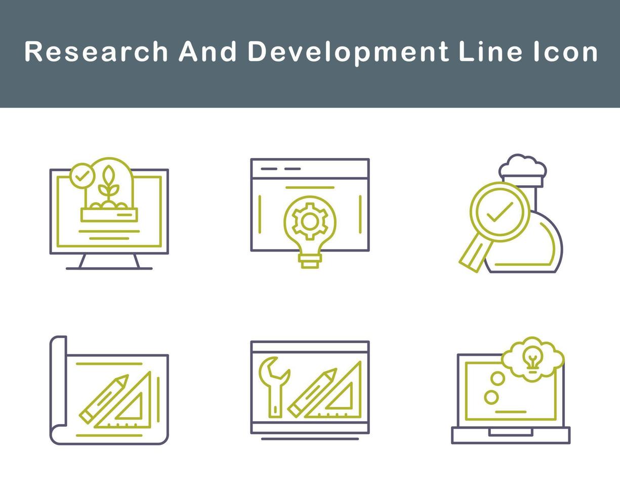 Research And Development Vector Icon Set