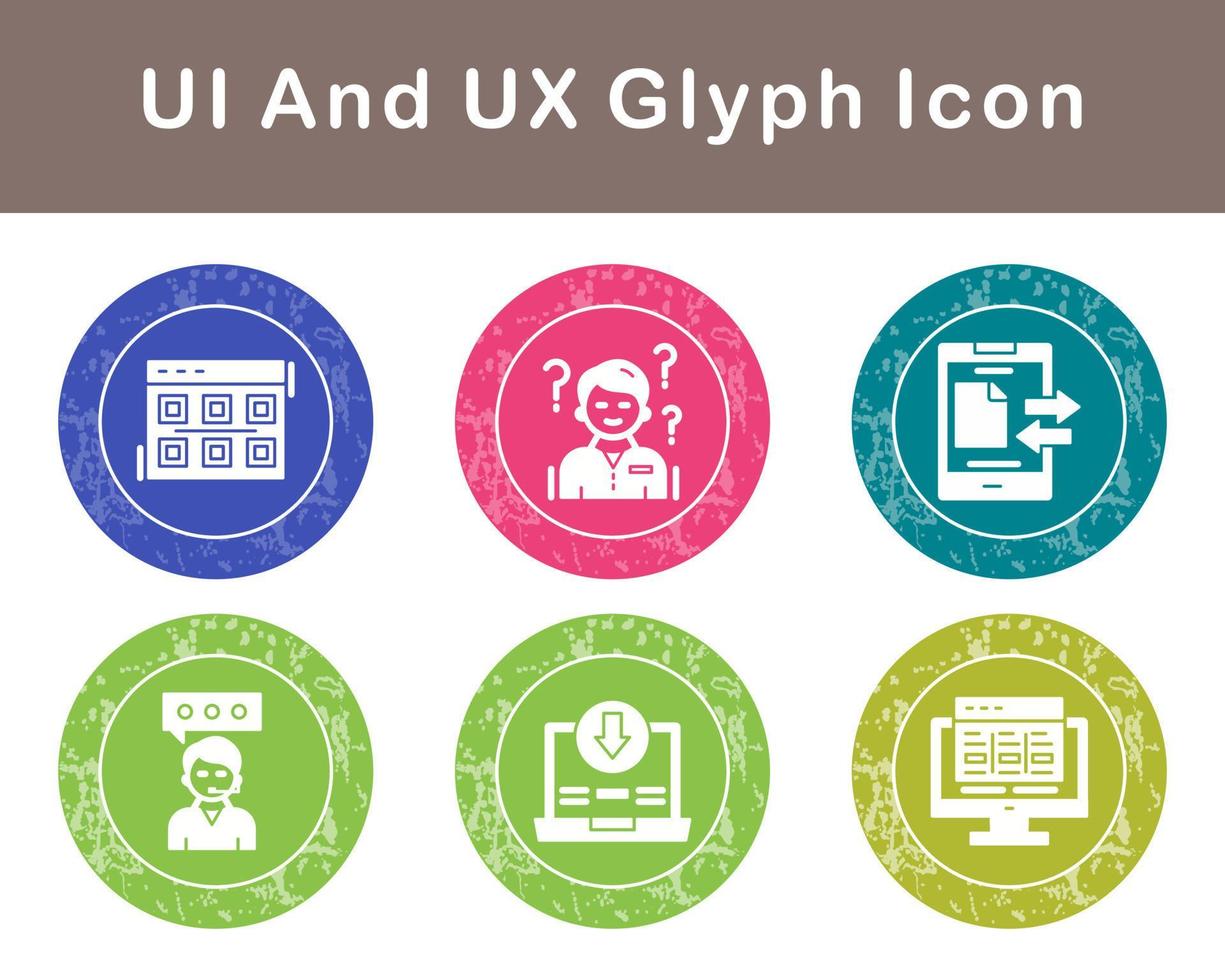 UI And UX Vector Icon Set