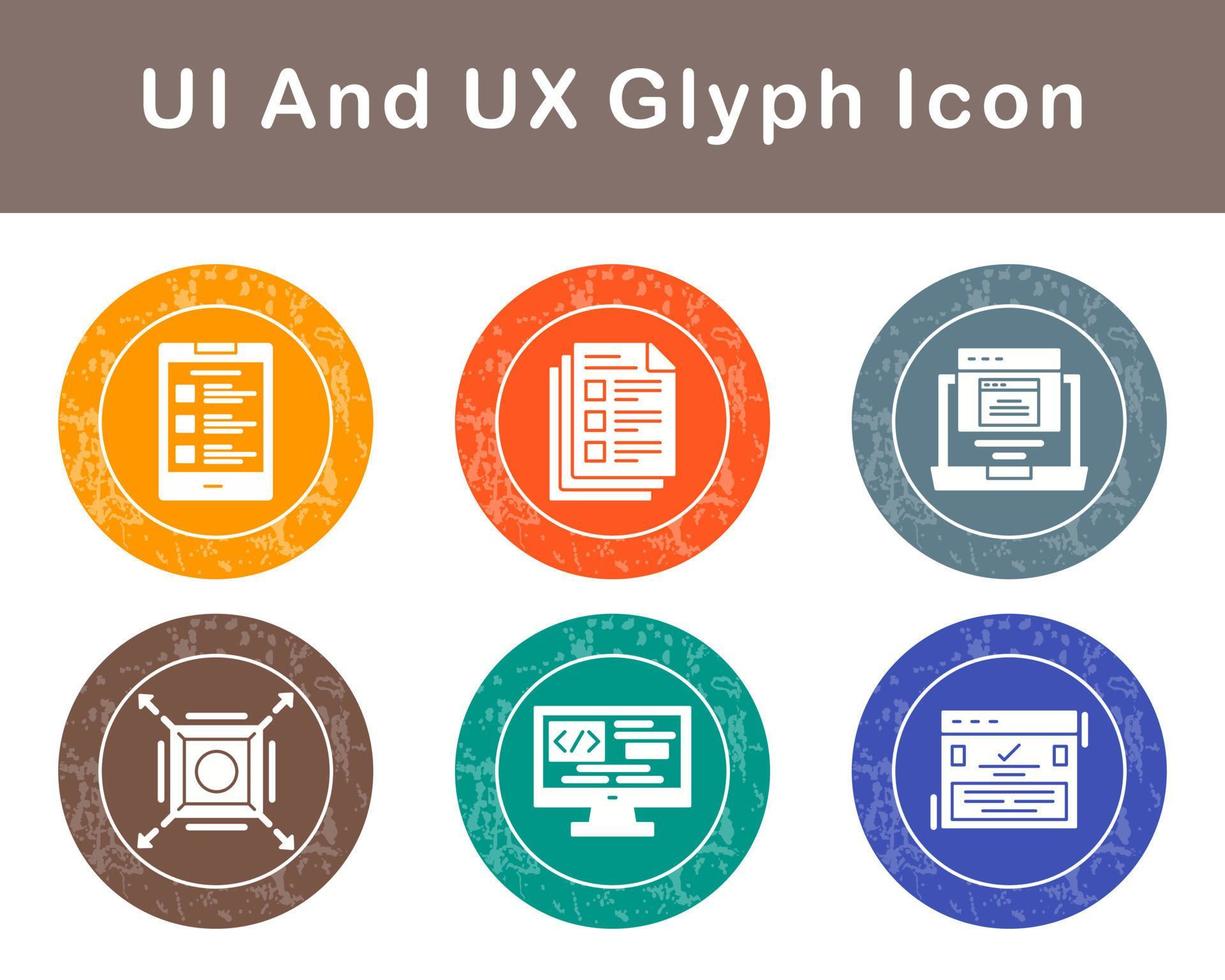 UI And UX Vector Icon Set