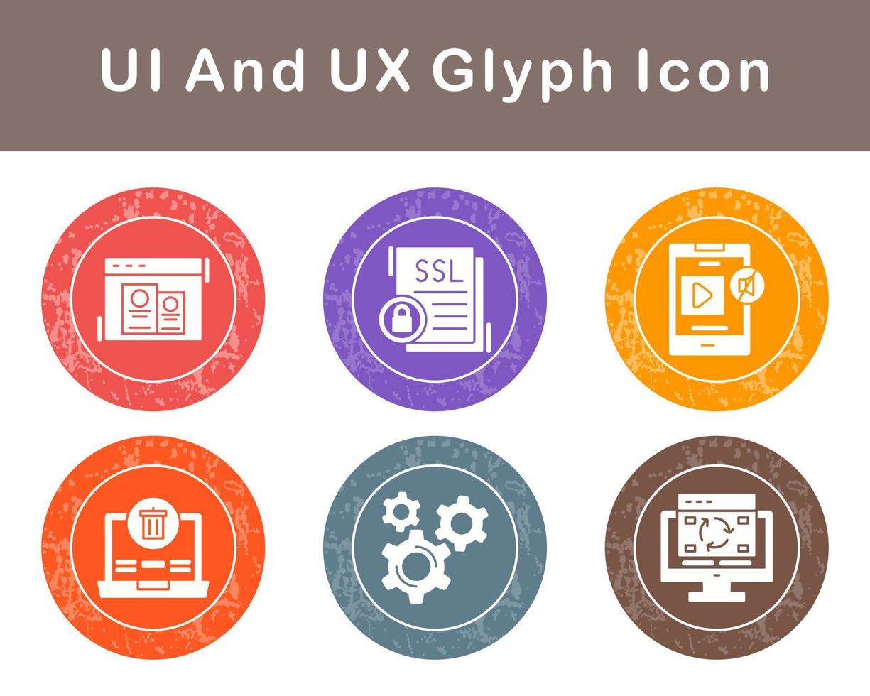 UI And UX Vector Icon Set