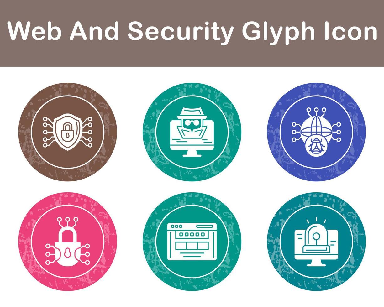 Web And Security Vector Icon Set
