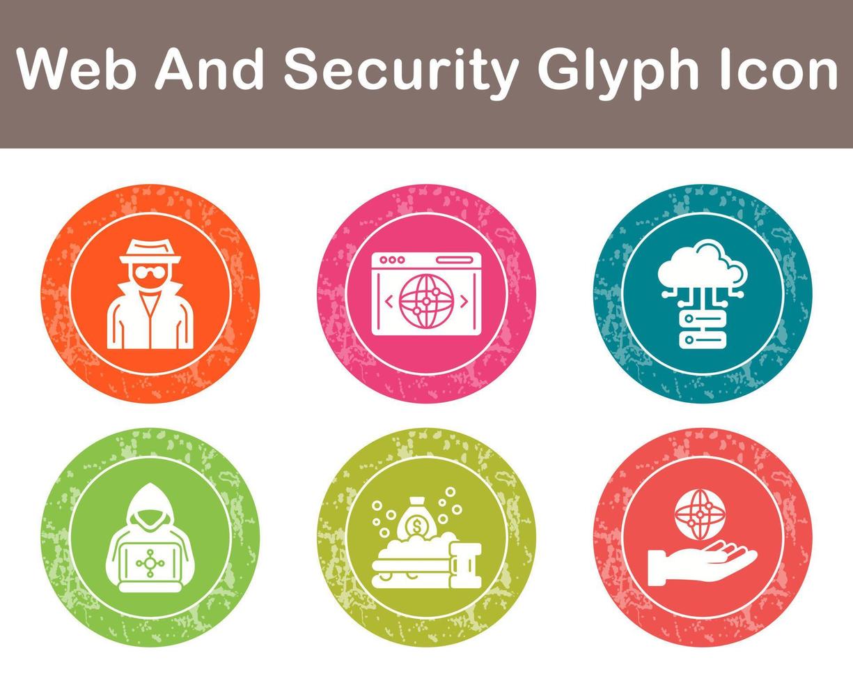 Web And Security Vector Icon Set