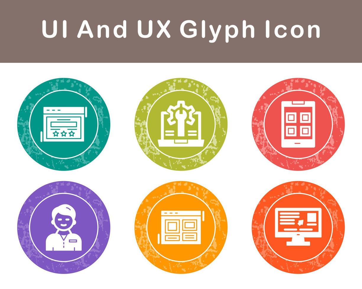 UI And UX Vector Icon Set