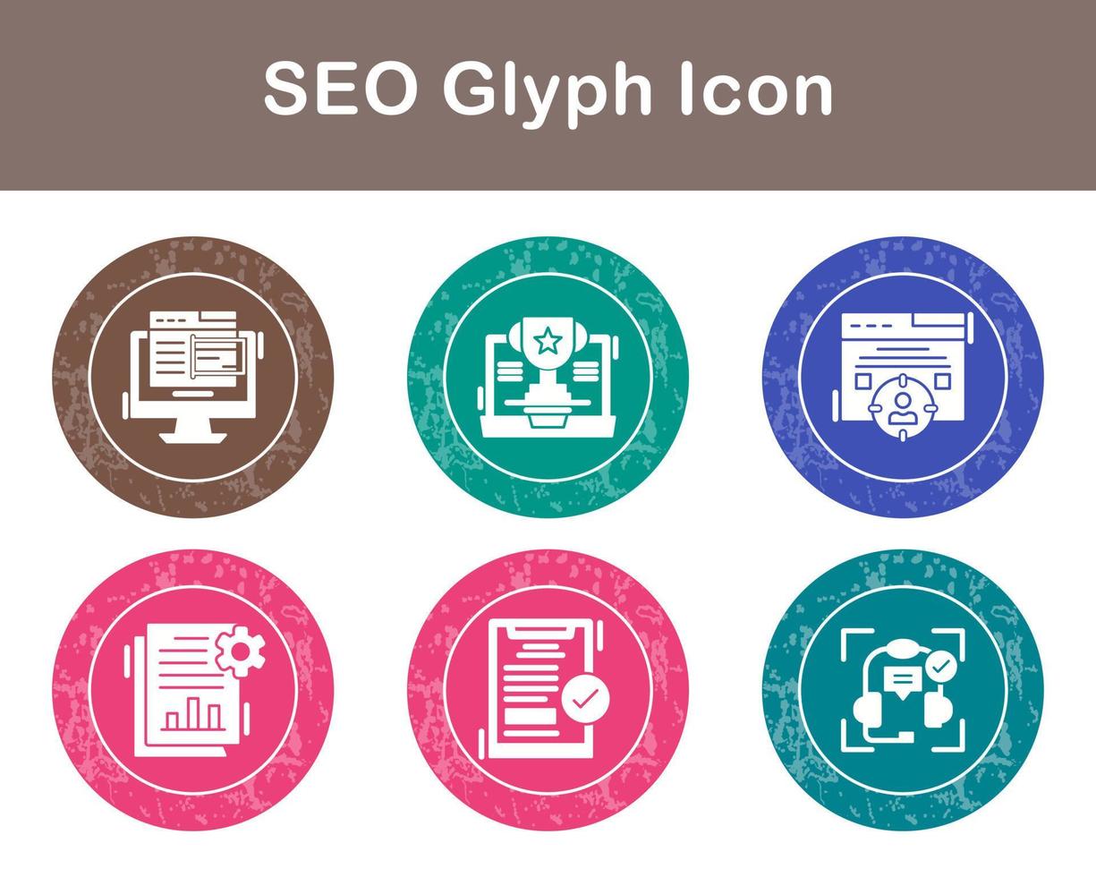 seo vector icono conjunto