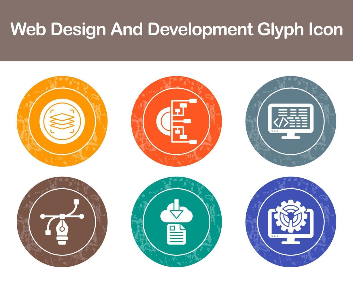 Web Design And Development Vector Icon Set
