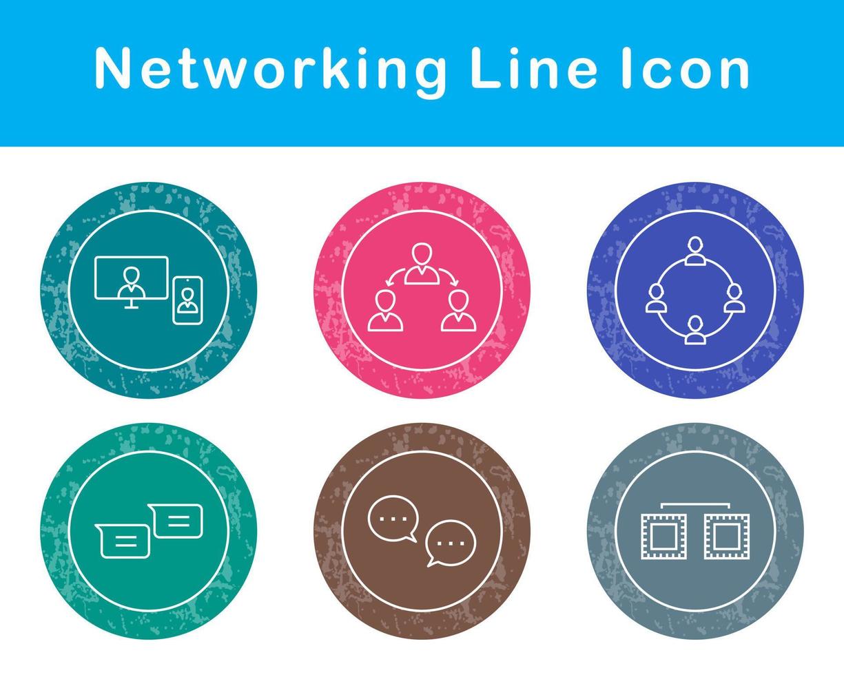 Networking Vector Icon Set