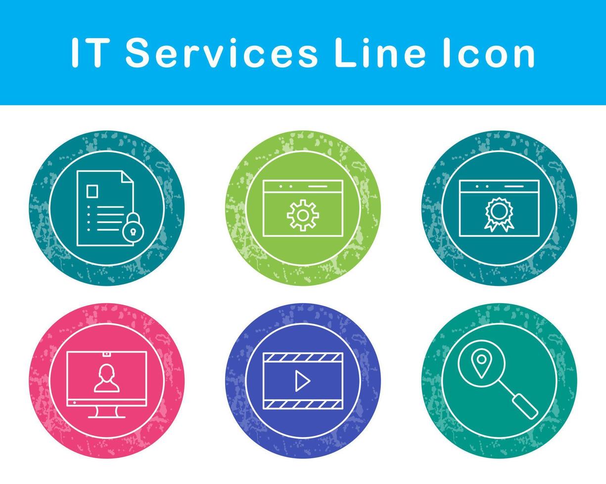 IT Services Vector Icon Set