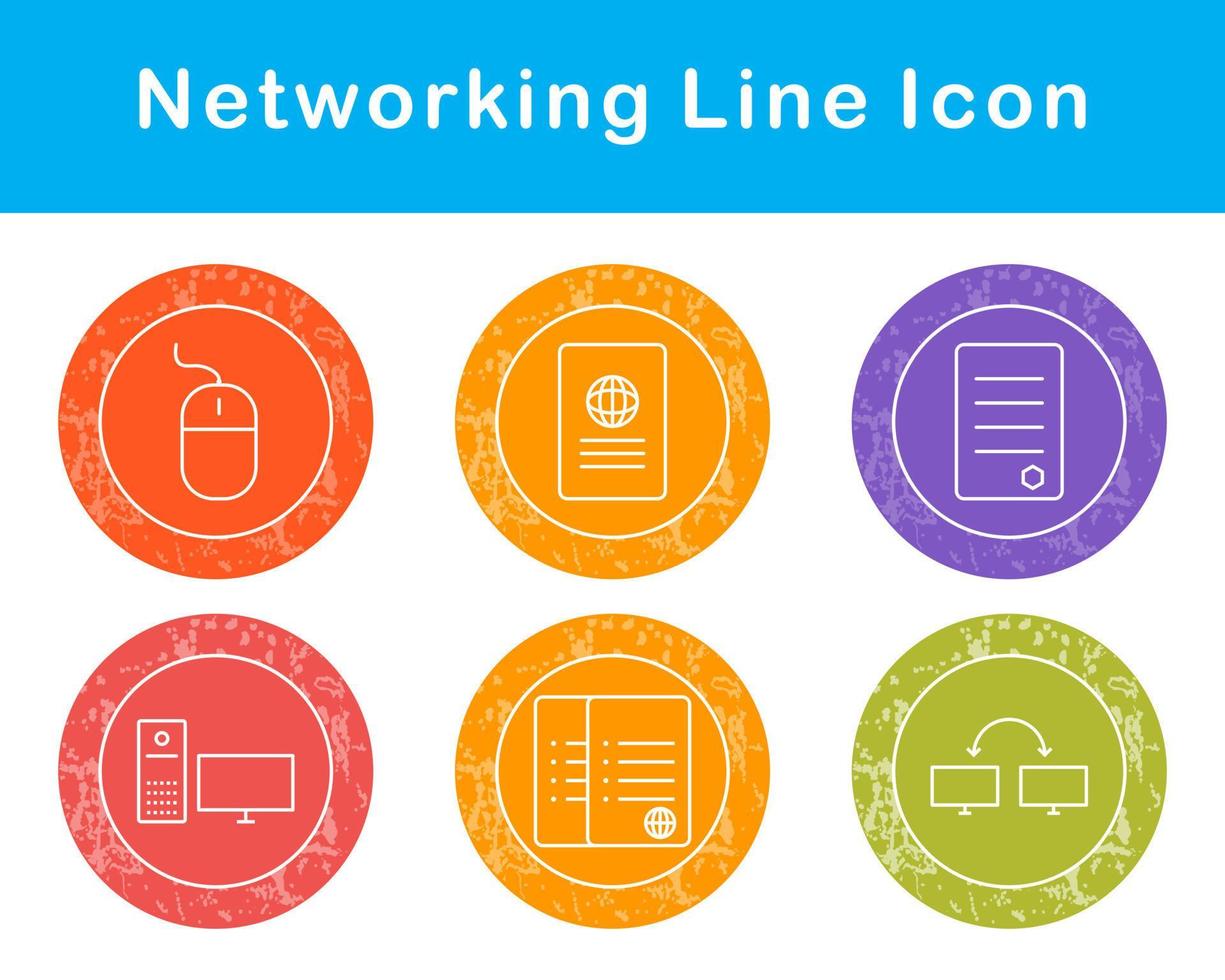 Networking Vector Icon Set