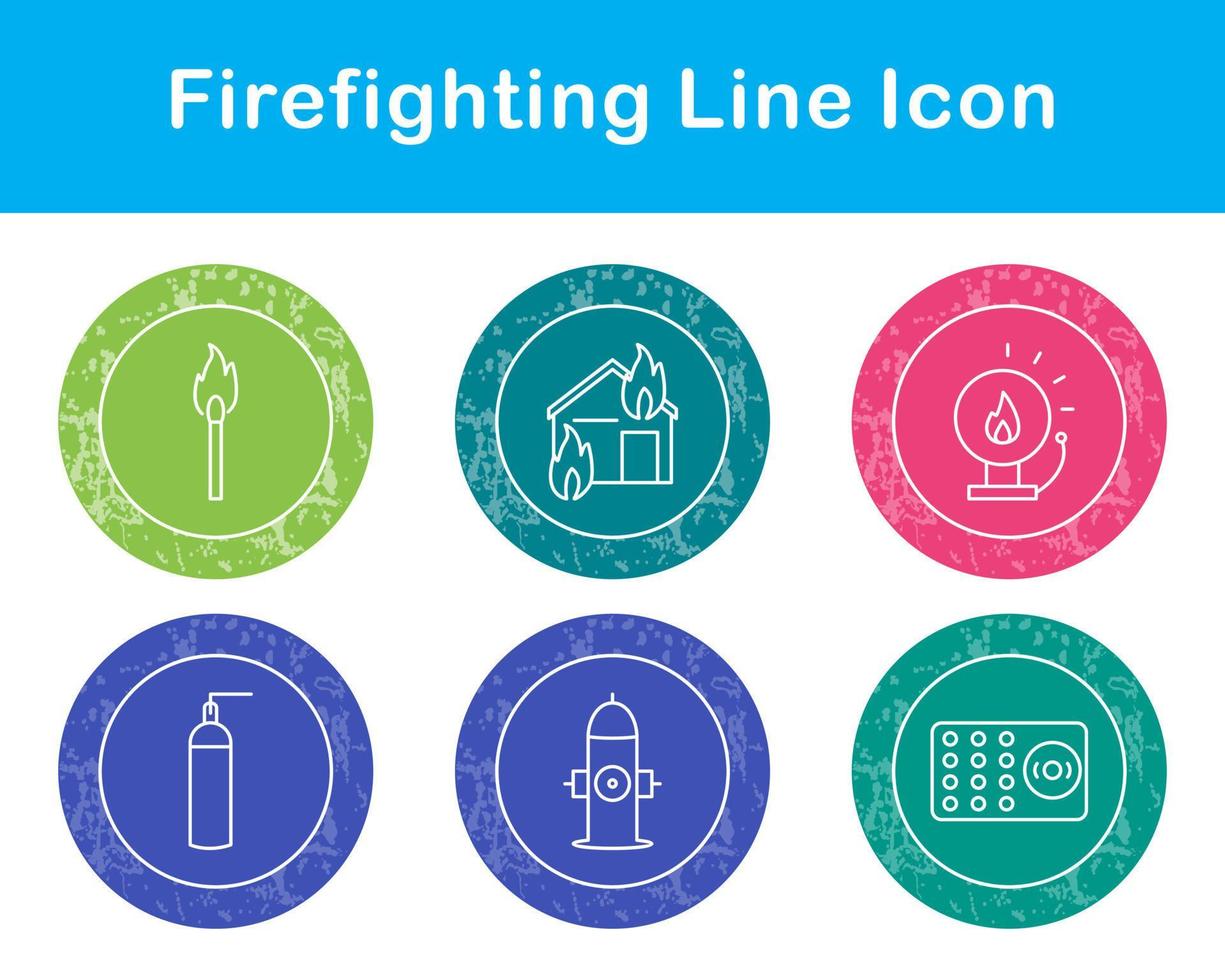 Firefighting Vector Icon Set