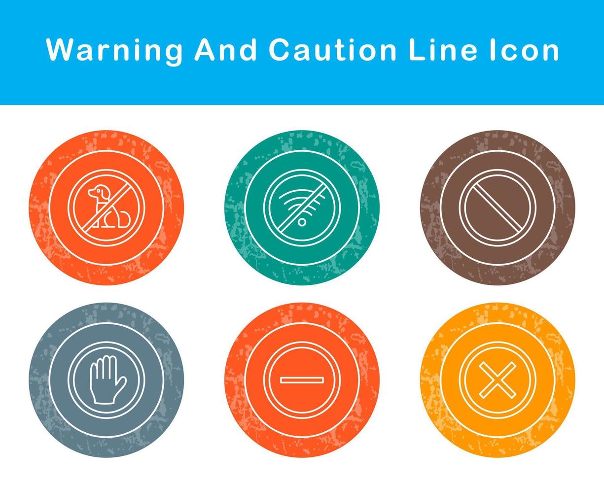 Warning And Caution Vector Icon Set