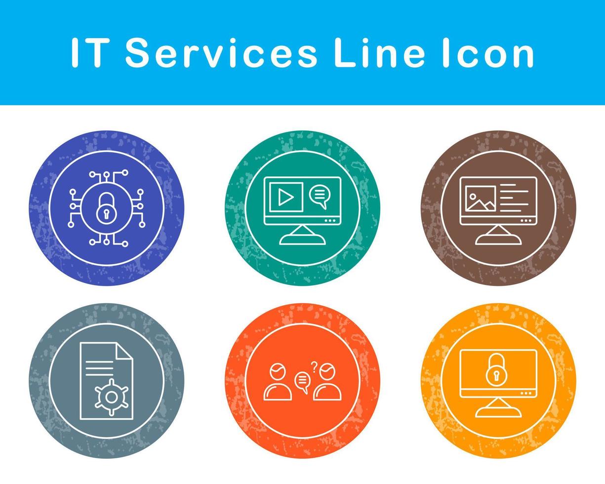 IT Services Vector Icon Set