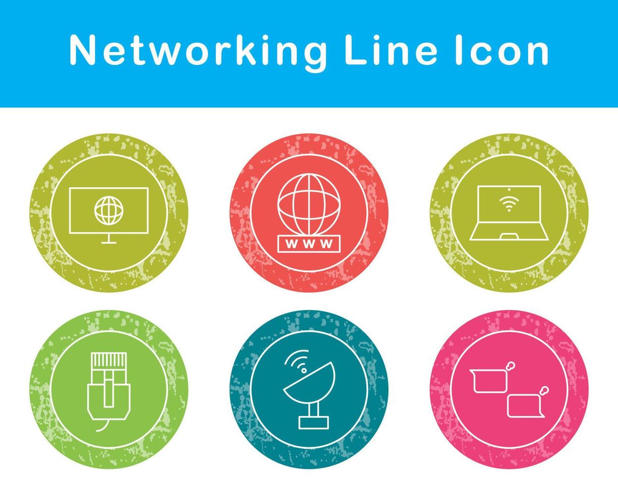 Networking Vector Icon Set
