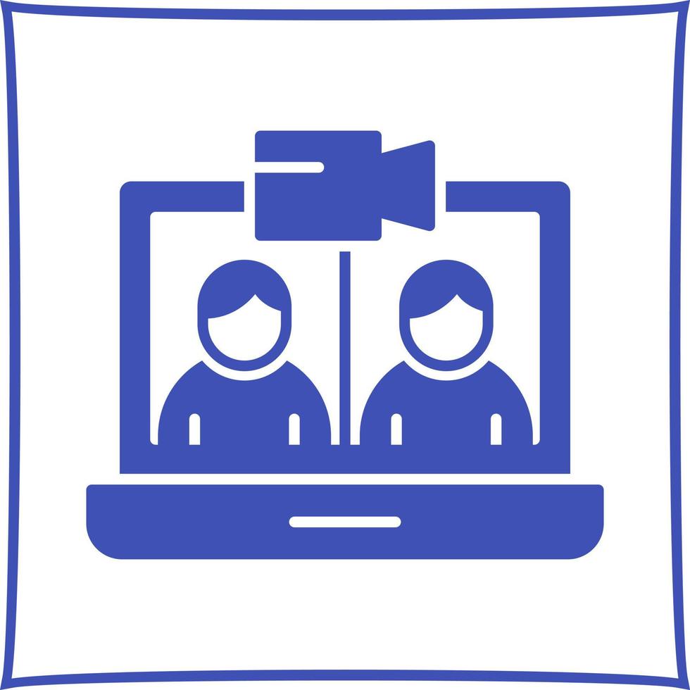 Video Conference Vector Icon
