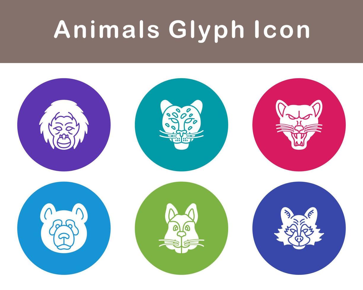 Animals Vector Icon Set