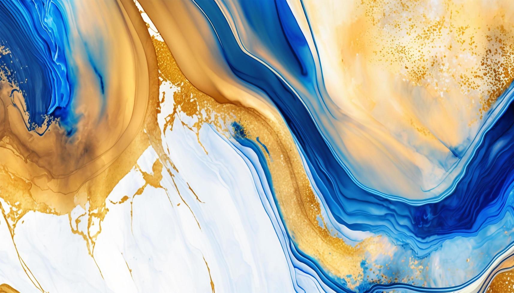 Free Stock Photo of Abstract golden paint texture